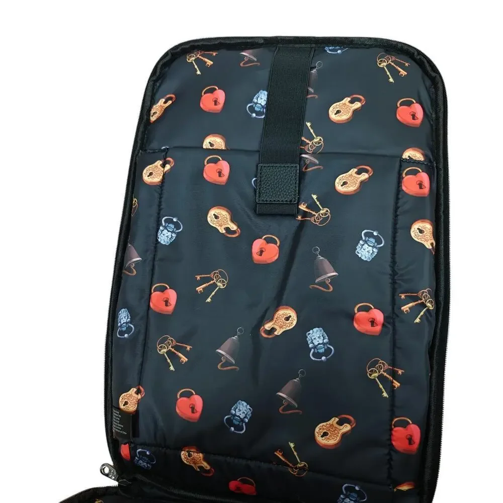 Robert Graham Backpack Solid Black Travel Commuting Padded Laptop Pocket NWT